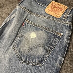 Men's Denim Blue Jeans Size 36 X 32 Levi's 550 005504886 Cotton Pants distressed